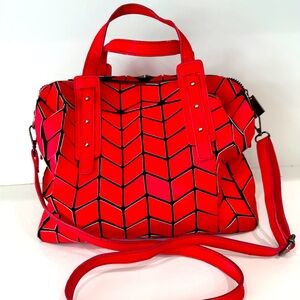 patrizia luca purse red geometric